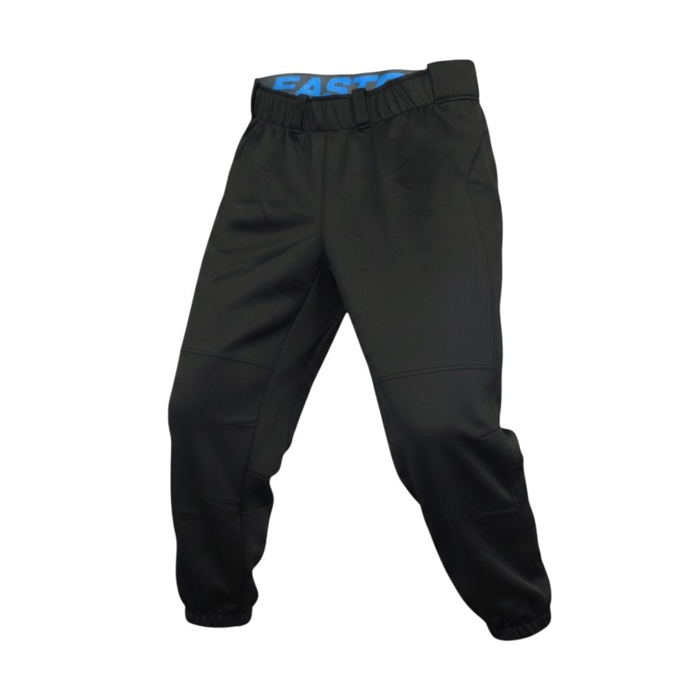 Easton Mens XL Baseball Pants Black Athletic Tapered Elastic‎ Waist Padded Knee